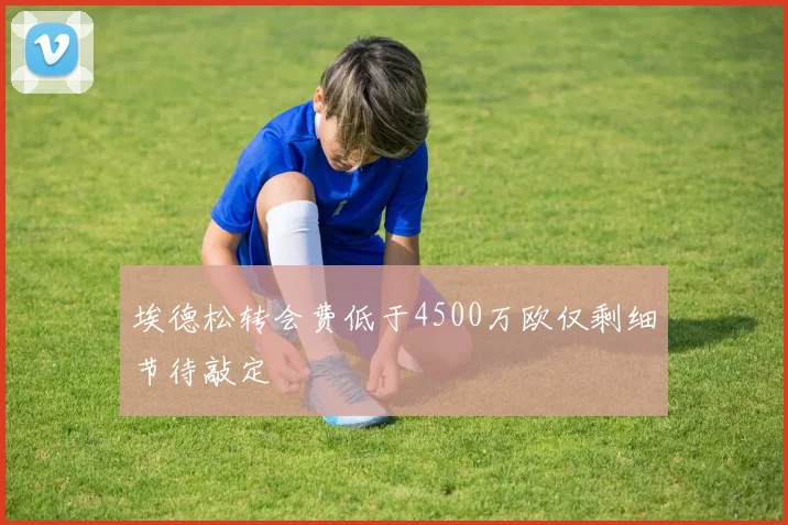 埃德松转会费低于4500万欧仅剩细节待敲定